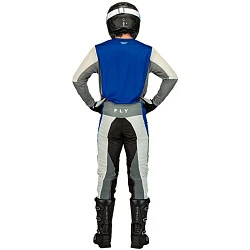 Fly Racing Kinetic Jet комплект, сине-серый