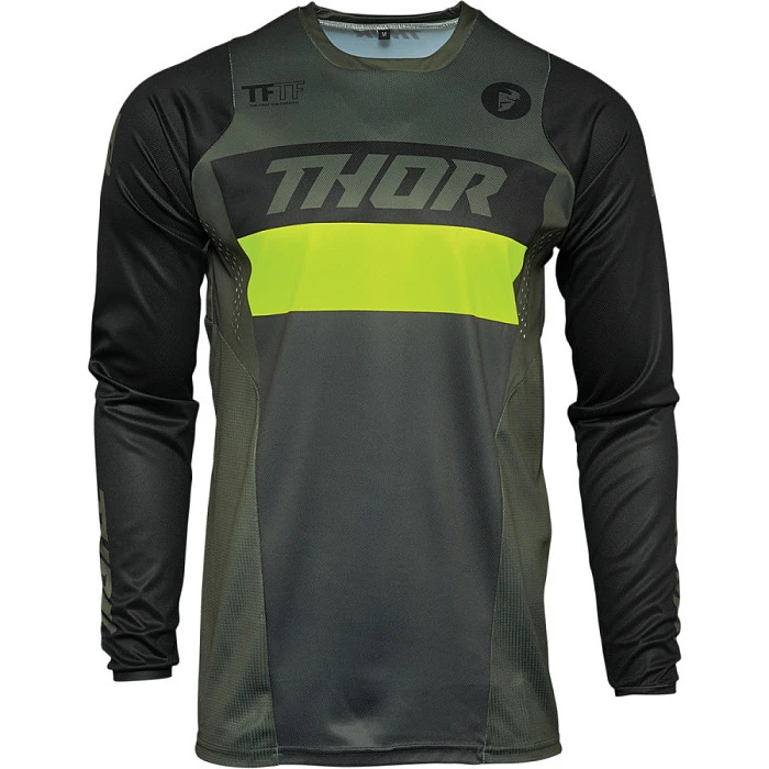 Thor Pulse 2021 Racer Army Green Acid джерси