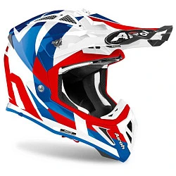 Airoh Aviator Ace Trick Blue Gloss шлем внедорожный