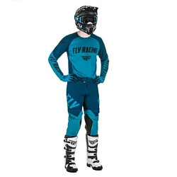 Fly Racing Evolution DST 2021 комплект, сине-черно-голубой