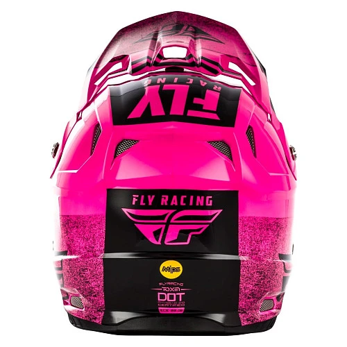 Fly Racing Toxin MIPS Embargo шлем кроссовый, черно-розовый