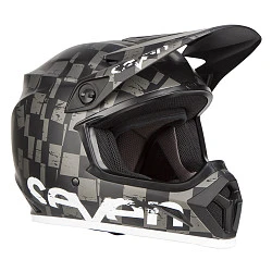 Bell MX-9 Mips Seven Checkmate шлем кроссовый, серо-черный матовый