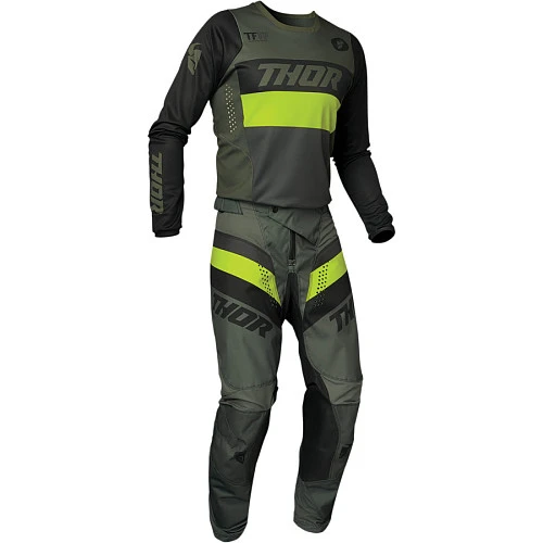 Thor Pulse 2021 Racer Army Green Acid джерси