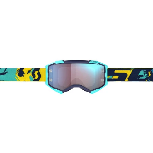 Scott Fury Blue/Orange/Blue Chrome Lens мотоочки