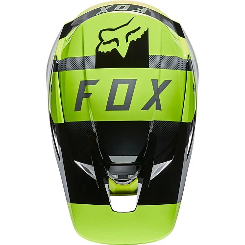 Fox Racing V3 RS 2022 Riet Flow Yellow шлем кроссовый