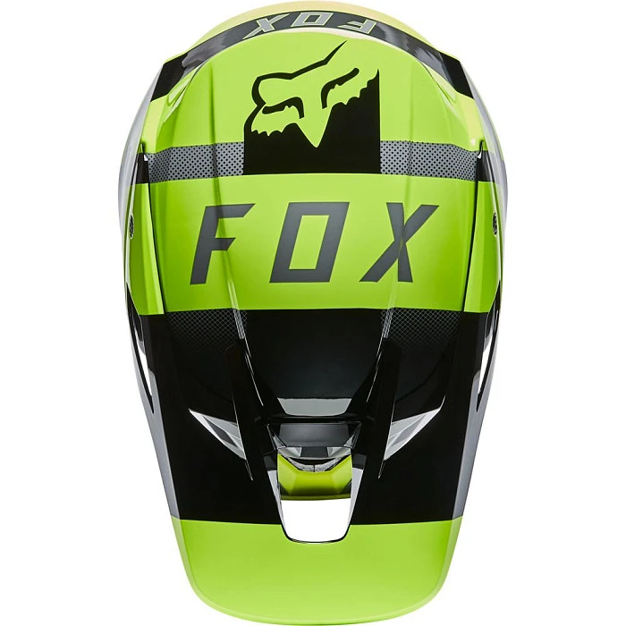 Fox Racing V3 RS 2022 Riet Flow Yellow шлем кроссовый