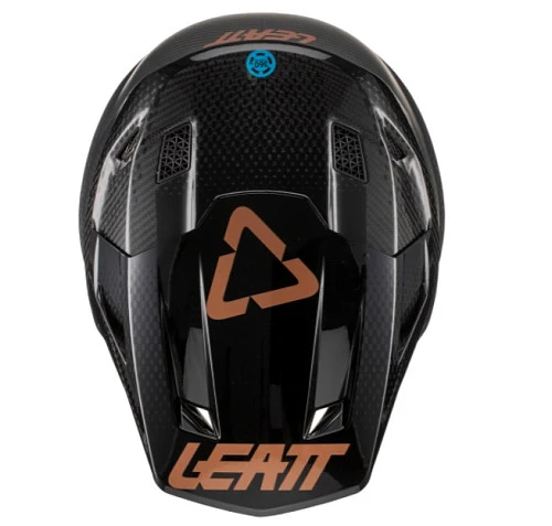 Leatt Kit Moto 9.5 Carbon V22 Black шлем кроссовый + Velocity 6.5 мотоочки