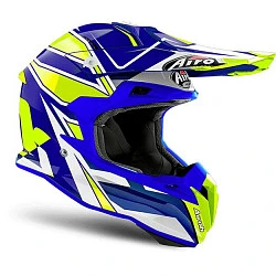 Airoh Terminator Open Vision шлем внедорожный, сине-желто-белый
