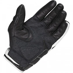 Alpinestars Mustang мотоперчатки кожаные перфорированные с защитой, черно-белый