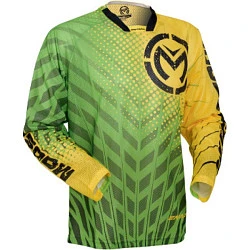Moose Racing 14 Sahara джерси, зелено-желтый
