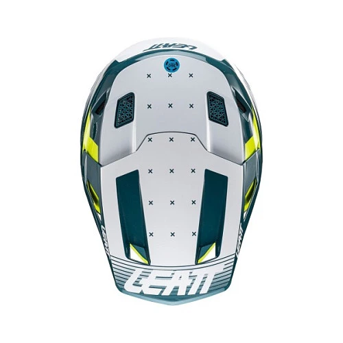 Leatt Kit Moto 7.5 V24 Acid Fuel шлем кроссовый + Velocity 4.5 мотоочки