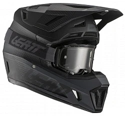 Leatt Kit Moto 7.5 V21 Black шлем кроссовый + Velocity 4.5 мотоочки