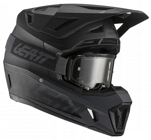 Leatt Kit Moto 7.5 V21 Black шлем кроссовый + Velocity 4.5 мотоочки