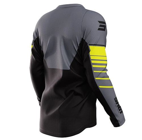 Shot Devo Peak Neon Yellow джерси, черно-желтый