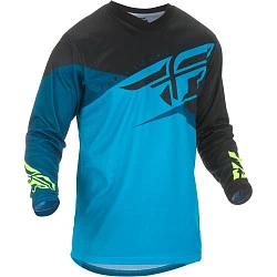 Fly Racing F-16 2019 джерси подростковая, сине-черно-желтый