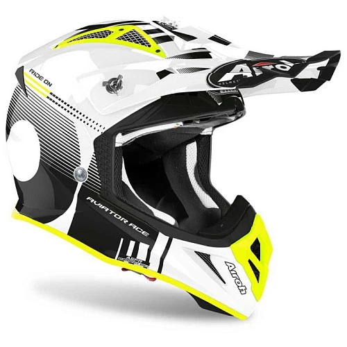 Airoh Aviator Ace Nemesi White шлем внедорожный, белый