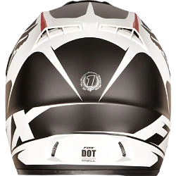 Fox Racing V3 Fathom Matte шлем кроссовый, черно-белый