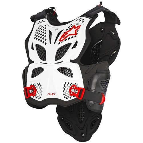 Alpinestars A-10 Chest Protector панцирь без плеч, бело-черный