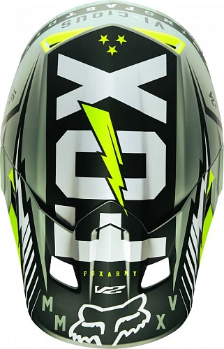 Козырек к шлему Fox V2 Vicious, зеленый