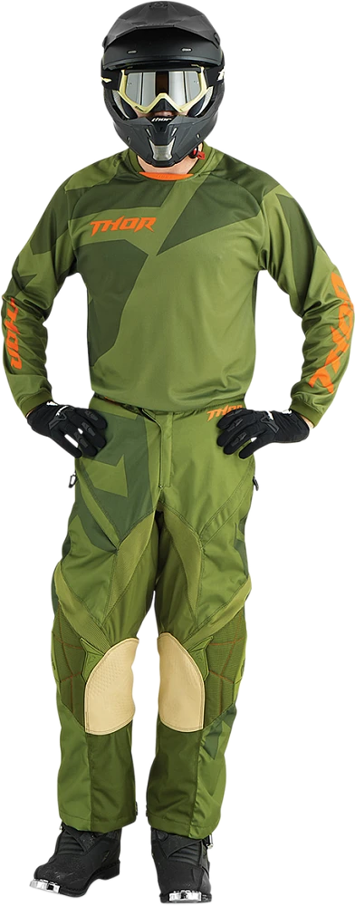 Thor Phase Off Road Cloak комплект эндуро, зеленый
