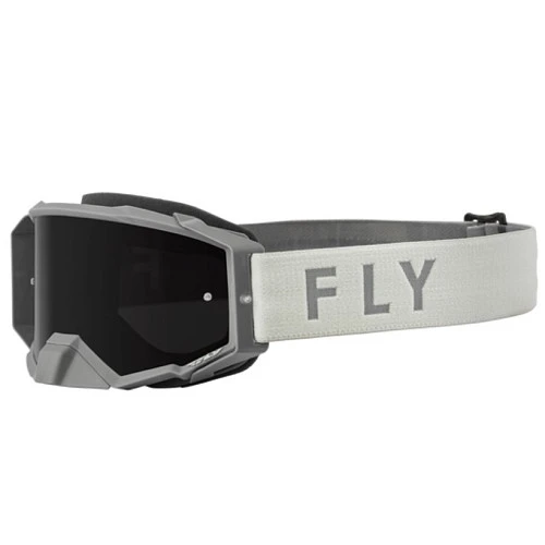 Fly Racing Zone Pro 2022 мотоочки, серый, черная тонированная линза
