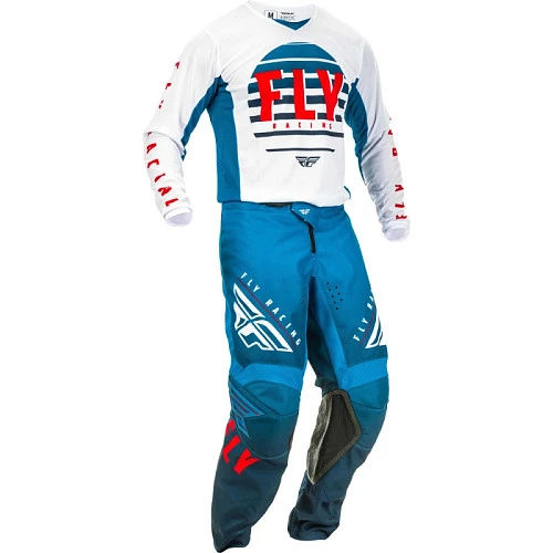 Fly Racing Kinetic K220 2020 комплект, бело-сине-красный