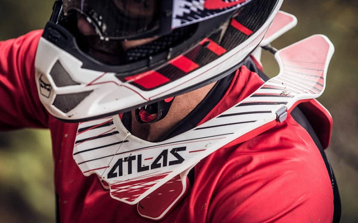Atlas Air Neck Brace защита шеи, оранжево-синий