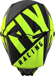 Fly Racing Elite Vigilant шлем кроссовый подростковый, салатово-черный