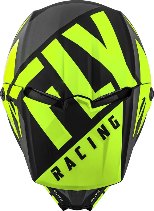 Fly Racing Elite Vigilant шлем кроссовый, салатово-черный