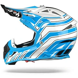 Airoh Aviator Ace Art Azure шлем внедорожный, бело-голубой