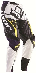 Thor Phase Slab мотоштаны кросс, черно-фиолетово-желтый