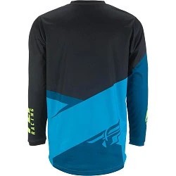 Fly Racing F-16 2019 джерси подростковая, сине-черно-желтый