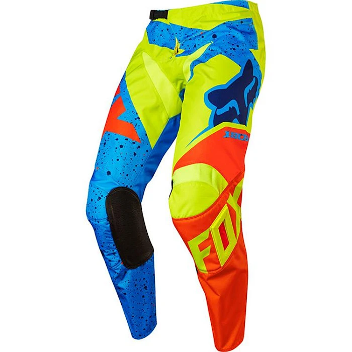 Fox Racing 180 Nirv Youth мотоштаны подростковые, желто-синий