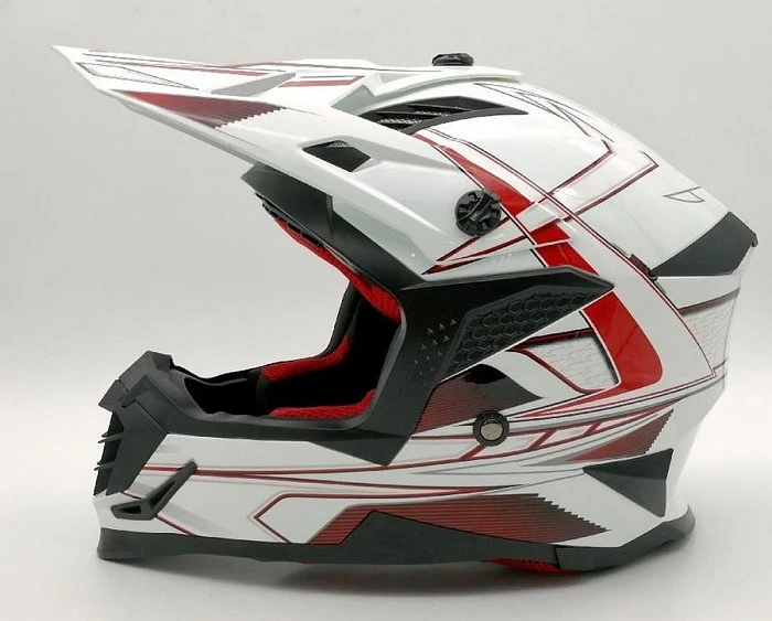 Ataki SC-16 Rift шлем кроссовый, бело-красный