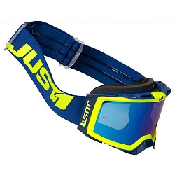 Just1 Nerve Absolute Fluo Yellow мотоочки, синяя линза