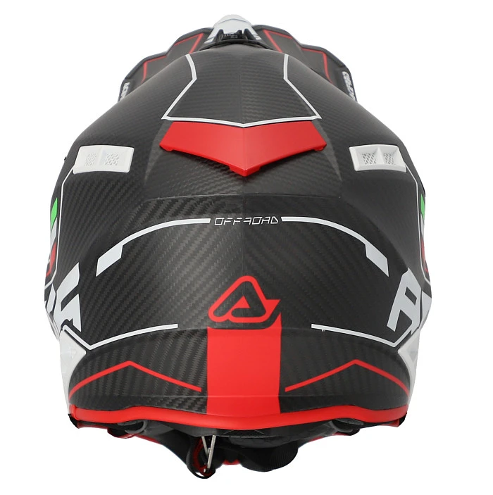 Acerbis Steel Carbon 22-06 Black/Red шлем внедорожный, черно-красный