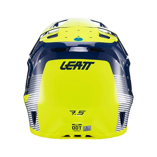 Leatt Kit Moto 7.5 V24 Blue шлем кроссовый + Velocity 4.5 мотоочки