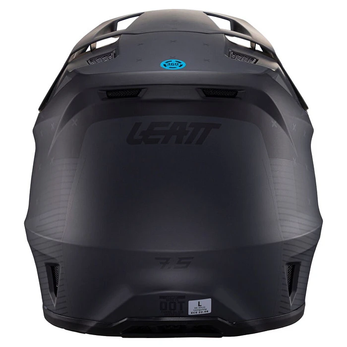 Leatt Kit Moto 7.5 V25 Stealth шлем кроссовый + Velocity 4.5 мотоочки
