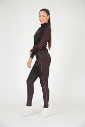 Hyperlook Siberia термобелье зимнее женское, штаны, коричнево-черный