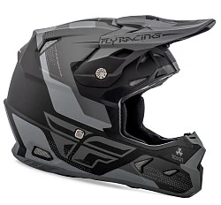 Fly Racing Toxin Original  2018 шлем кроссовый, черно-серый матовый