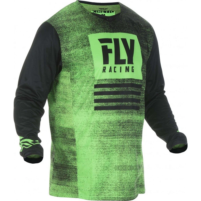 Fly Racing Kinetic Noiz джерси, черно-зеленый