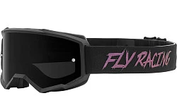 Fly Racing Zone 2020 мотоочки, черно-серый, черная зеркальная линза