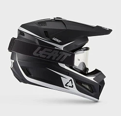 Leatt Kit Moto 3.5 Jr V27 Black шлем подростковый + Vizion 2.5s мотоочки, черный