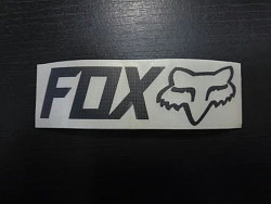 Fox наклейка плоттерная (10x3 см), черный