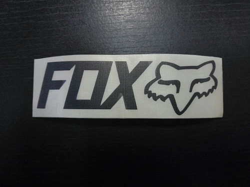 Fox наклейка плоттерная (10x3 см), черный