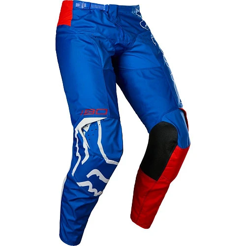 Fox Racing 180 Skew Youth White/Red/Blue мотоштаны подростковые
