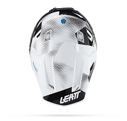 Leatt Kit Moto 7.5 V27 Camo Black/White шлем кроссовый + Velocity 4.5 мотоочки, черно-белый