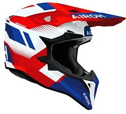 Airoh Wraaap Vision Red-Blue шлем внедорожный, красно-синий
