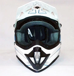 Ataki SC-15 Rift шлем кроссовый детский, бело-синий