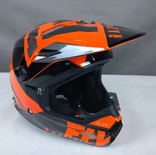 Fly Racing Elite Vigilant шлем кроссовый подростковый, оранжево-черный (уценка)